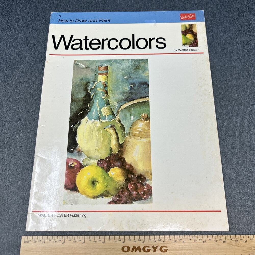 VTG The Art of Watercolor How to Draw and Paint Series #5 by Walter Foster 1988
